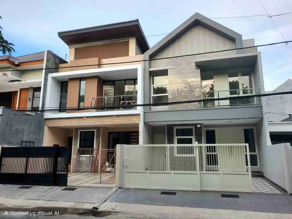 Rumah Baru Jalan Utama Manyar Tirtoyoso dekat Wisma Mukti Nginden Araya Kertajaya