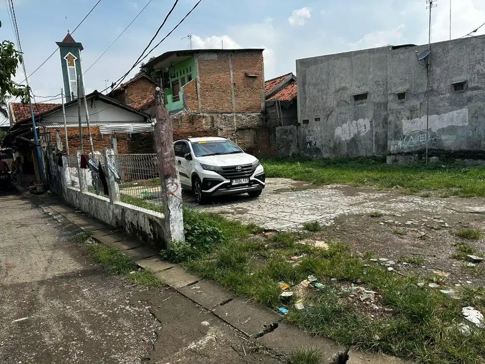 Dijual tanah 202m, cocok untuk kos2an dibelakang mesjid al jihad krw