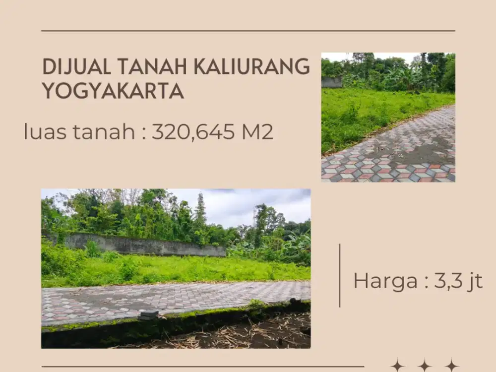 Tanah Jogja Kost Area Kampus UII Kaliurang SHM Pekarangan