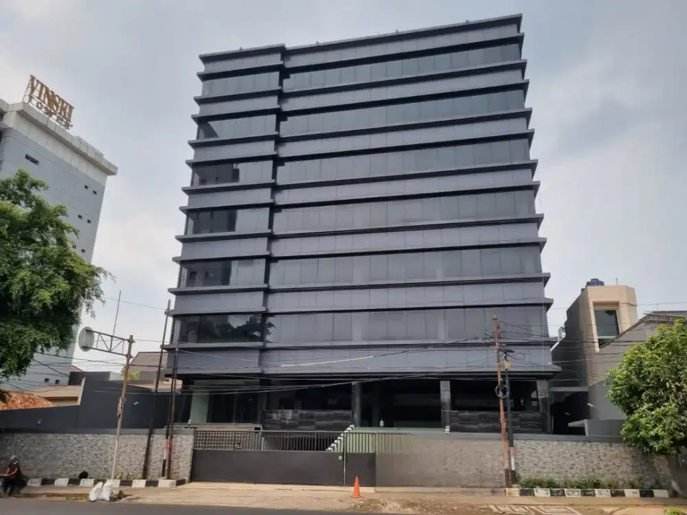 Dijual Gedung Baru 8 lantai + Rooftop Full Lantai Granit Area Komersial Pondok Pinang TB Simatupang Jakarta Selatan