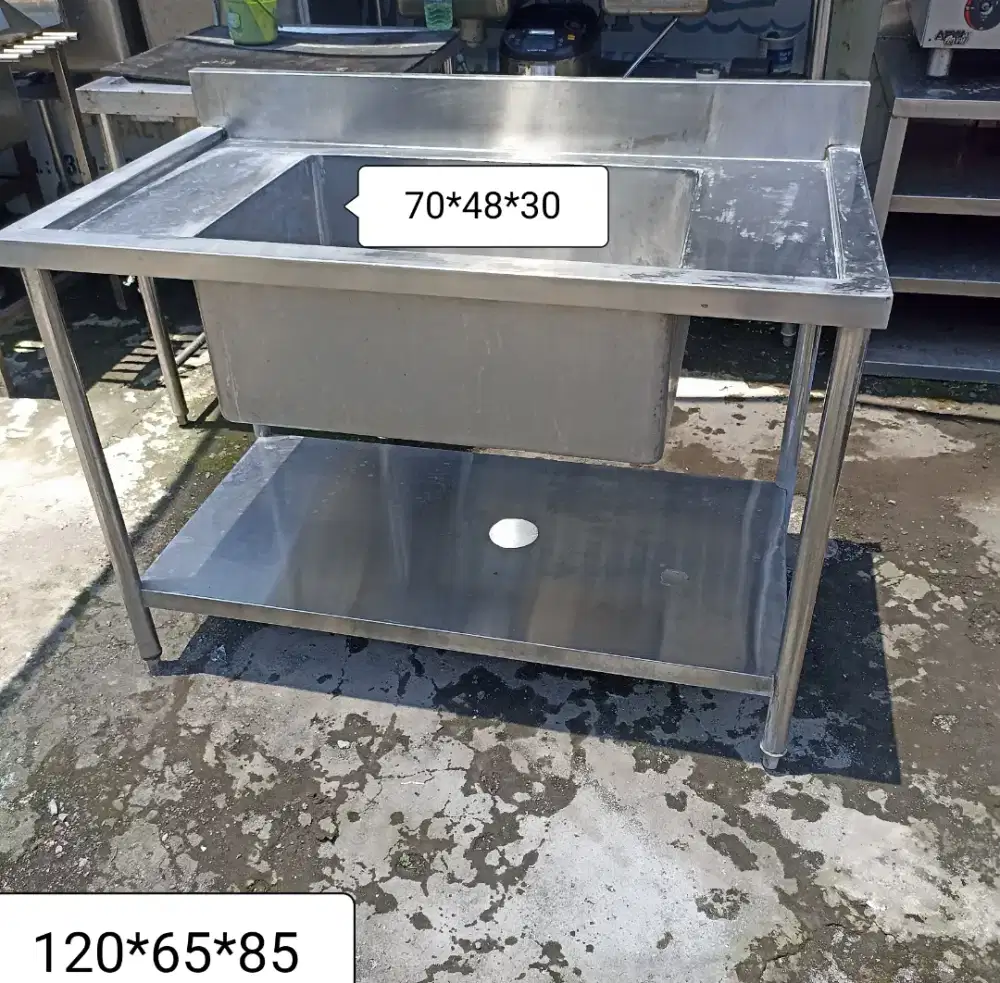 Sink single stainless