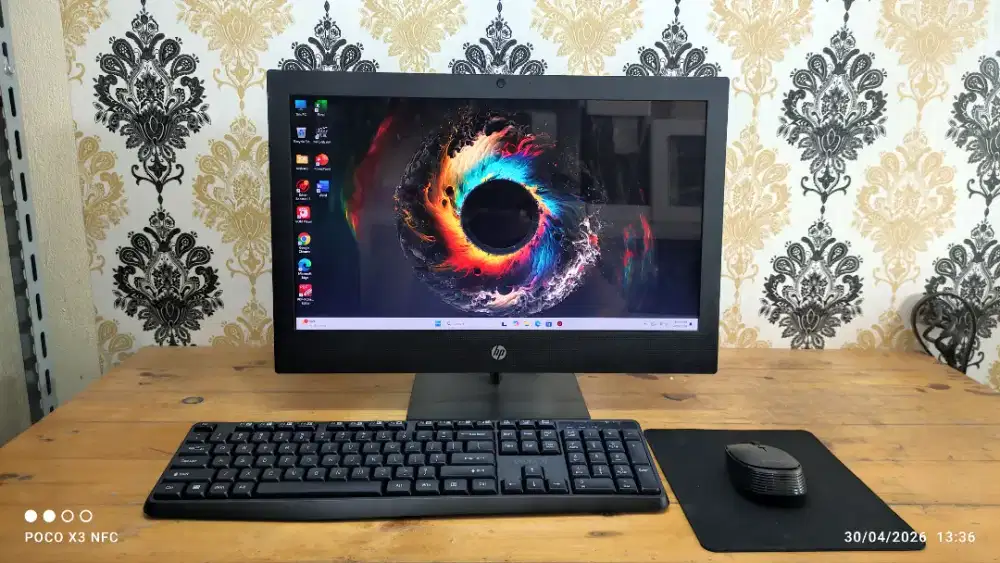 AIO PC HP CORE I5-8500 (8/256GB) LED 20INC KEY+MOUSE WIRELESS