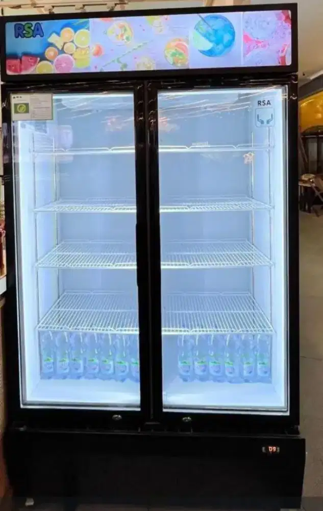 showcase Topaz 2 pintu kapasitas 750 liter