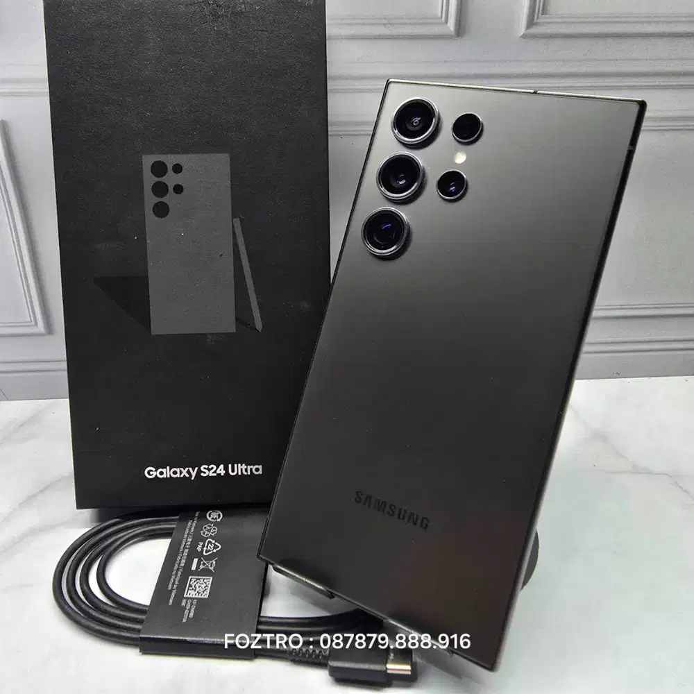 Samsung Galaxy S24 Ultra 12/512GB Fullset Resmi Mulus No Minus