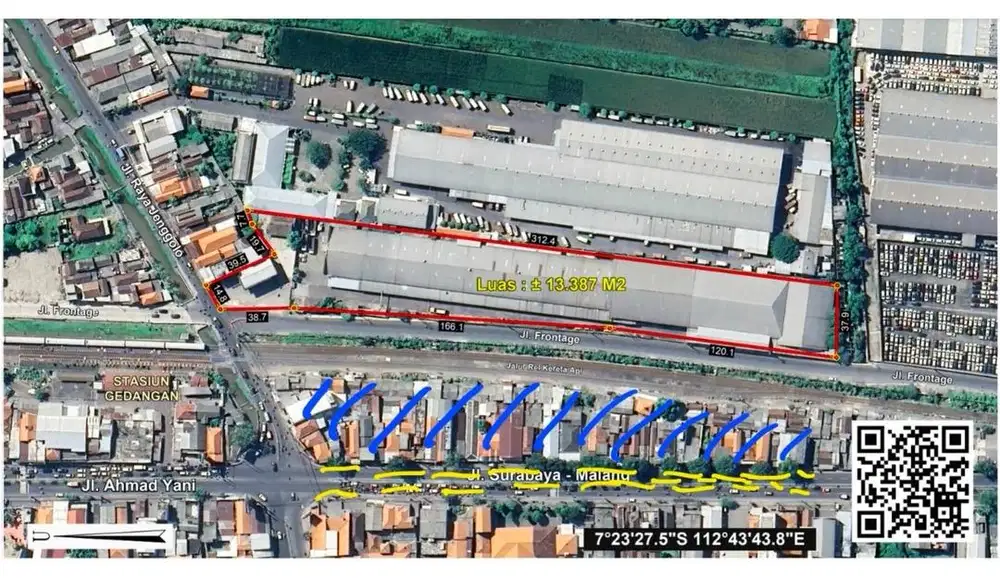 PRIME LAND  LEBAR 300M DOUBLE HOOK FRONTAGE AHMAD YANI