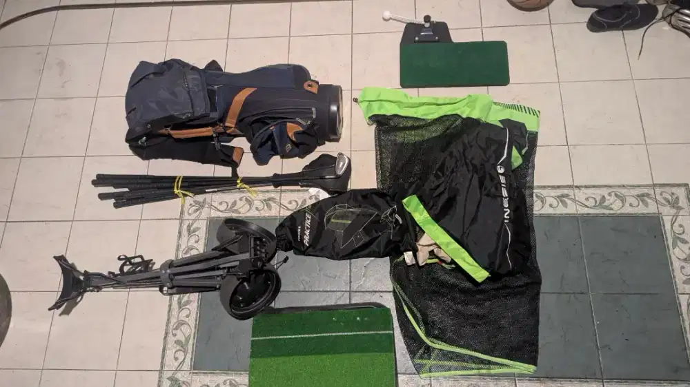 Paket Lengkap Peralatan Golf–Siap Pakai(13 Stik+Aksesoris+free bola)