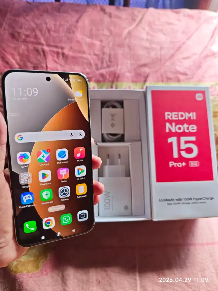 Redmi Note 15 Pro Plus 5G 12/512 Fullset ori segel garansi 2028