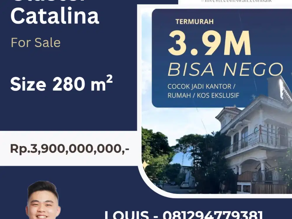 RUMAH CLUSTER CATALINA 280m²