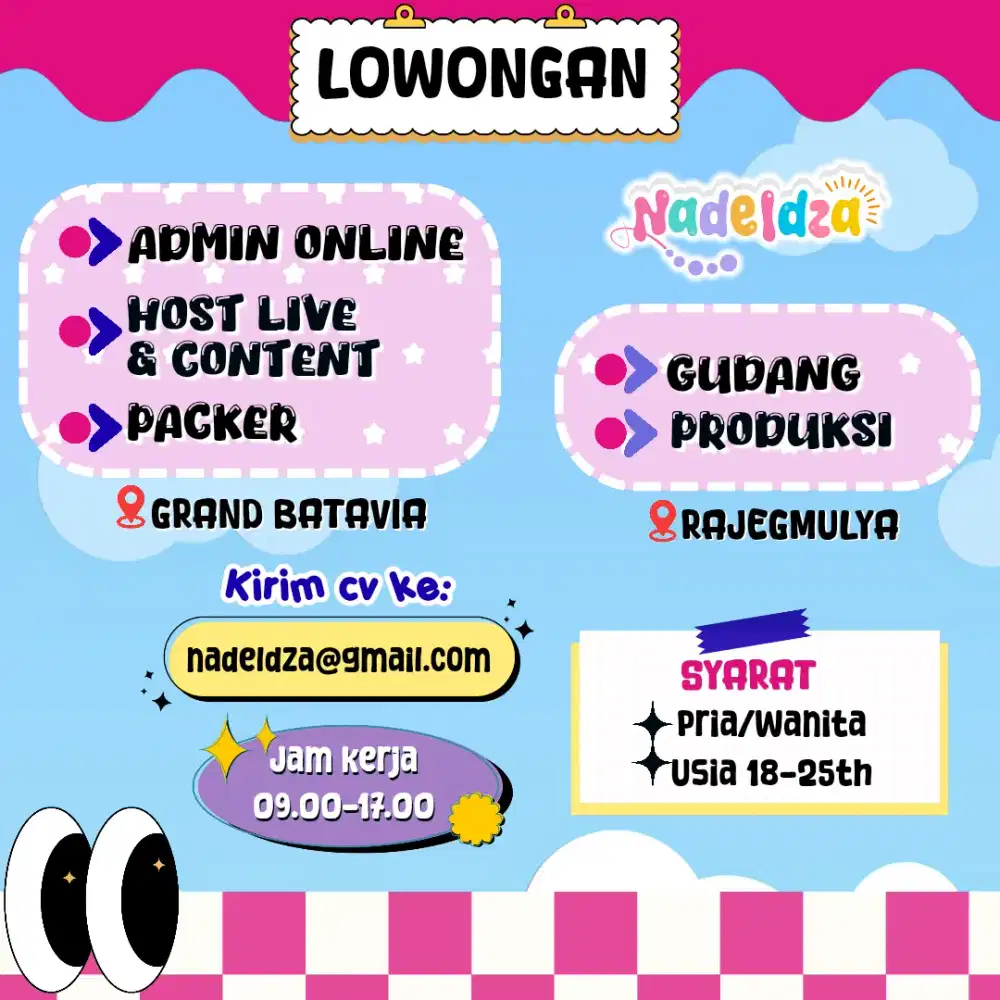 Lowongan Online Shop
