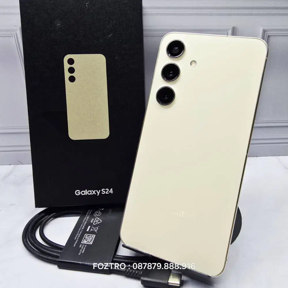 Samsung Galaxy S24 8/256GB Yellow Fullset Resmi No Minus
