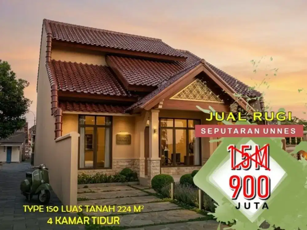 Rumah murah pinggir jalan raya dijual murah ampel gading 1 unnes semarang