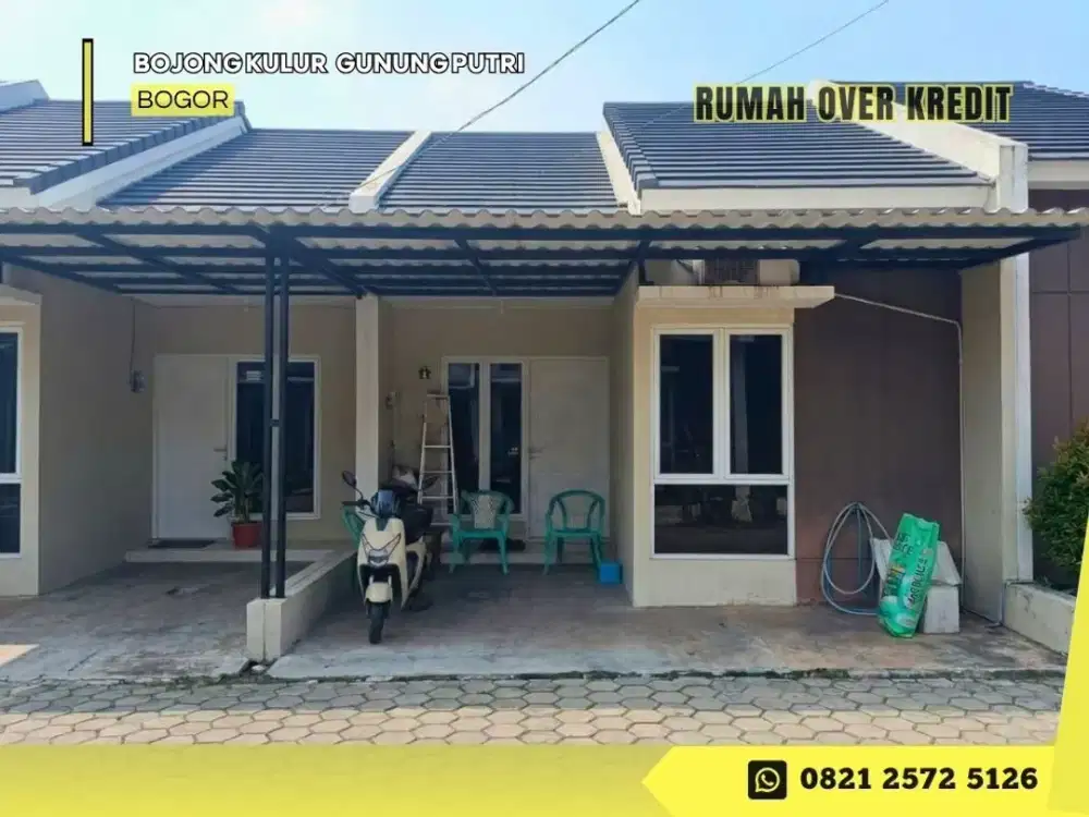 Rumah Over Kredit 69JT dkt Tol Jatiasih di Bojong kulur Gunung Putri Bogor