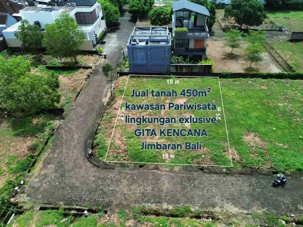 JUAL TANAH 4,5 are di gita kencana jimbaran bali