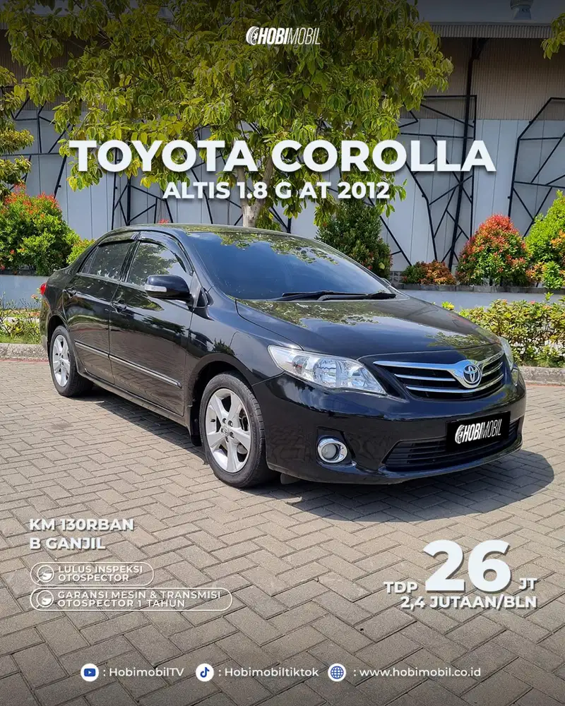 Corolla Altis 1.8 G AT Thn 2012