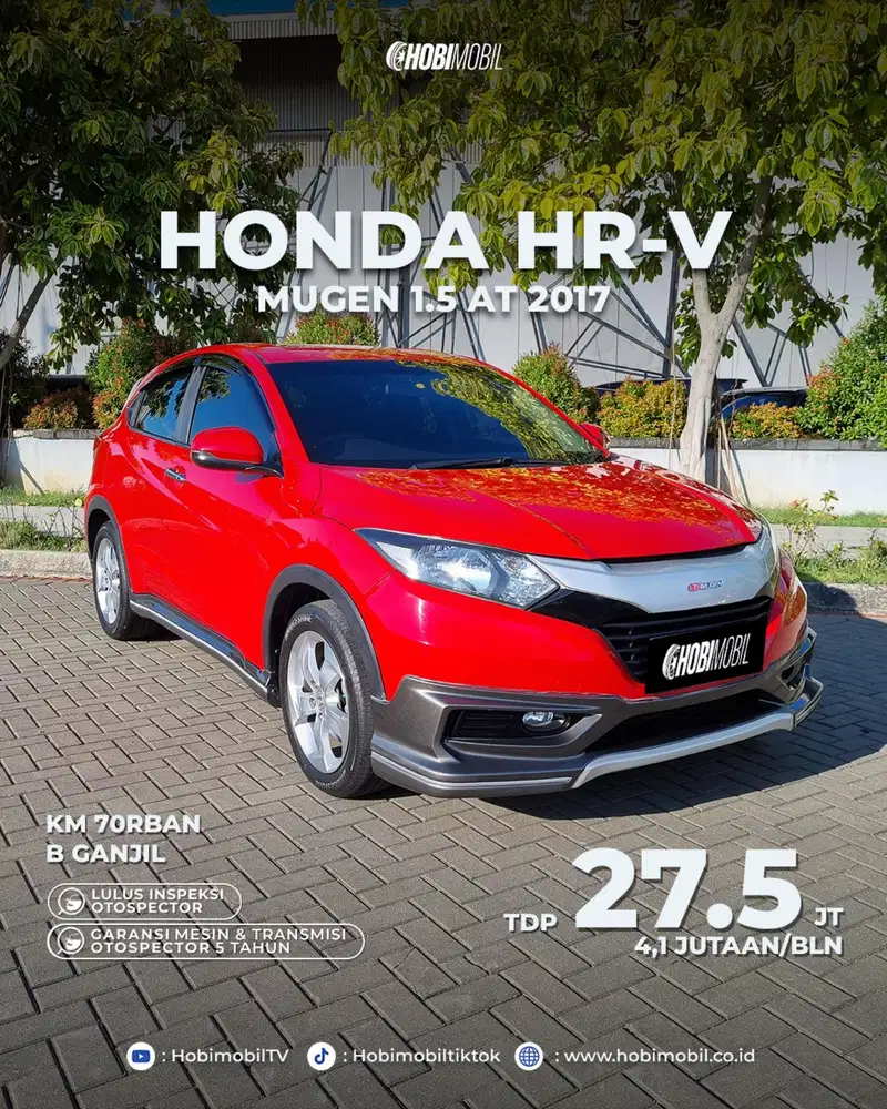 HRV Mugen 1.5 AT Thn 2017 Pemakaian 2018