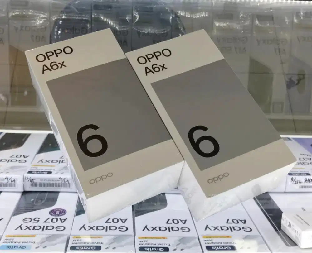 Oppo A6x 4/128GB New Segel Garansi Resmi Free Softcase & TG