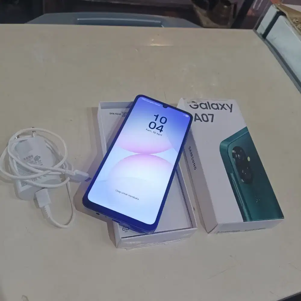 Samsung a07 4/64 Fullset ori no minus