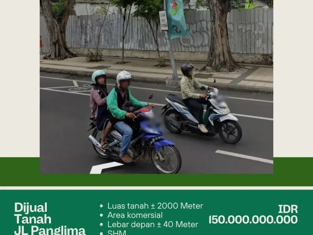 DIJUAL TANAH KOMERSIL JL PANGLIMA SUDIRMAN SURABAYA