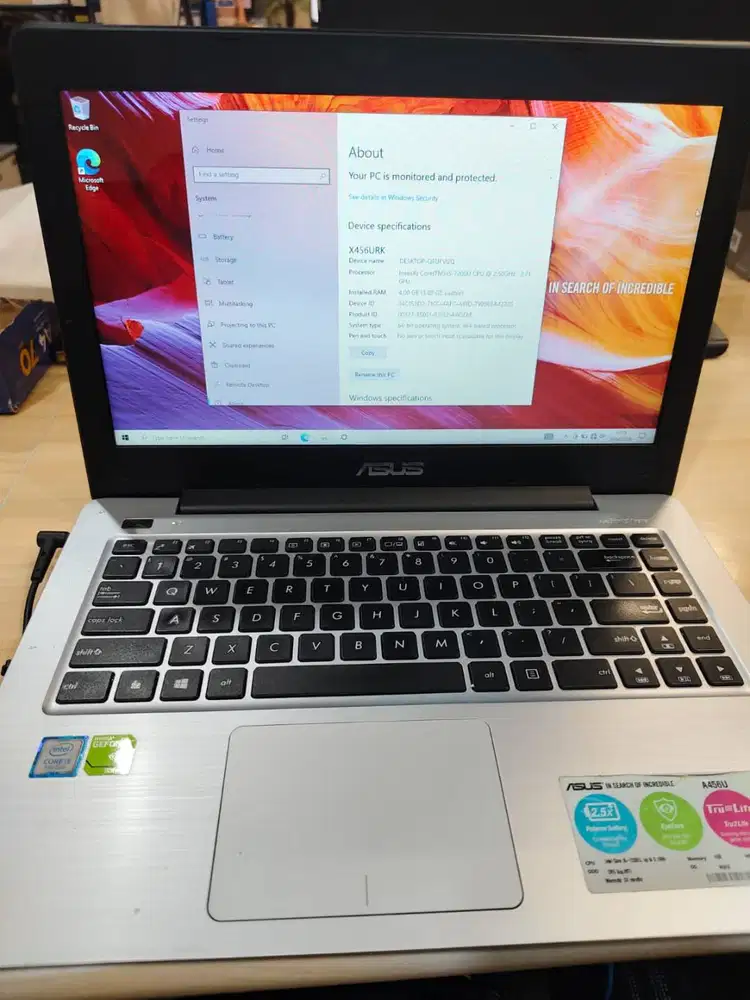 Dijual Murah Laptop Second ASUS A456U