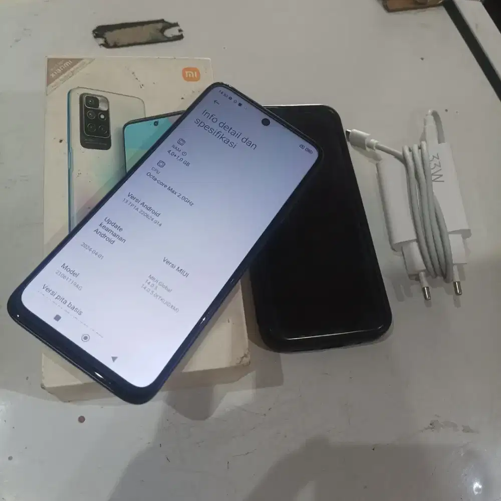 Redmi 10 4/64 Fullset ori no minus