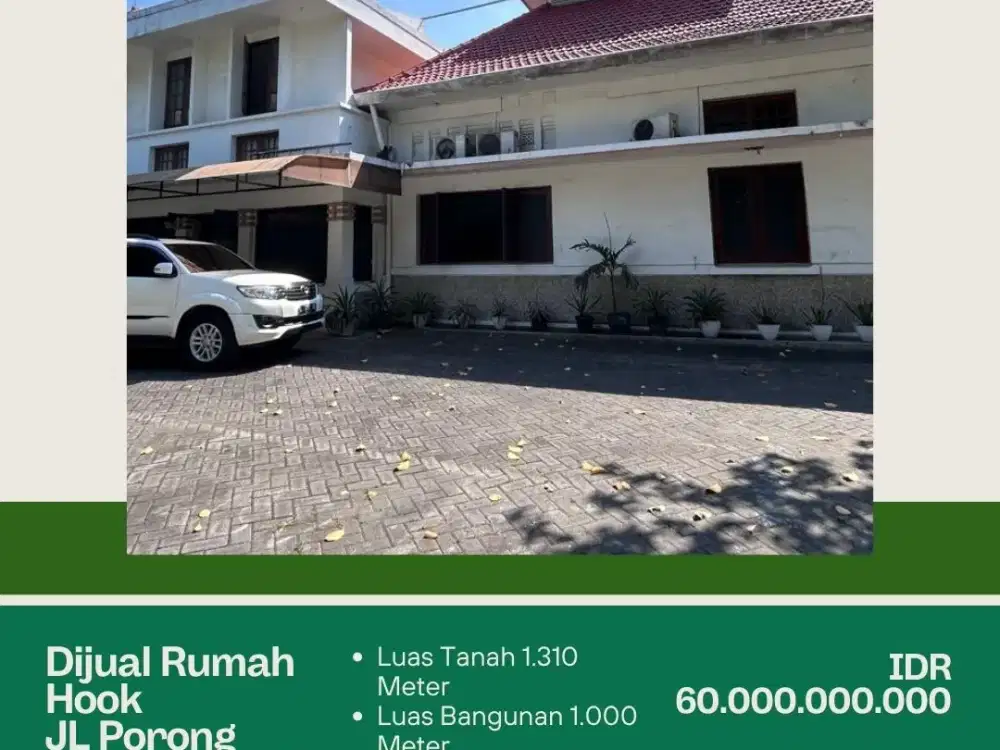 DIJUAL RUMAH X KANTOR HOOK SURABAYA