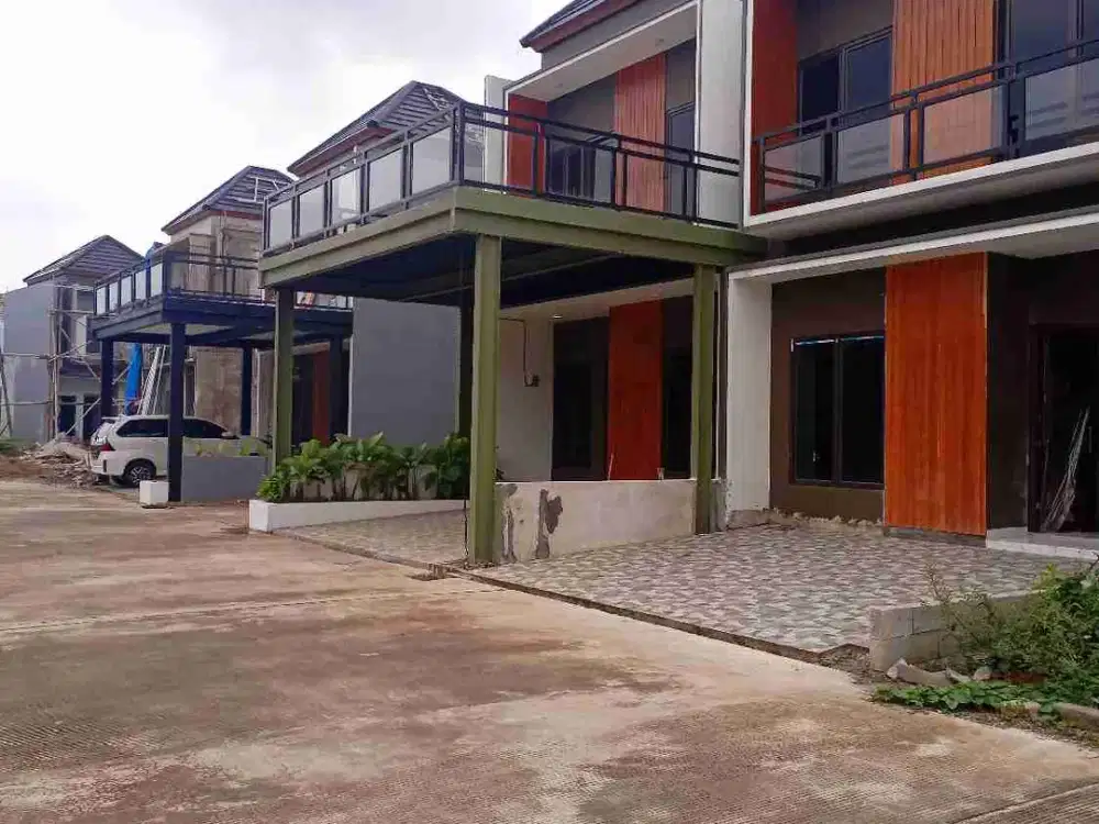Rumah cluster dijual lokasi strategis pinggir jalan raya utama jatiwarna Akses ke tol JORR jatiwarna 5menit