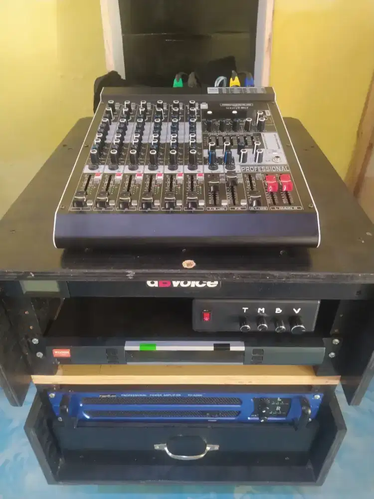 Jual 1 set alat sound system lengkap siap pakai