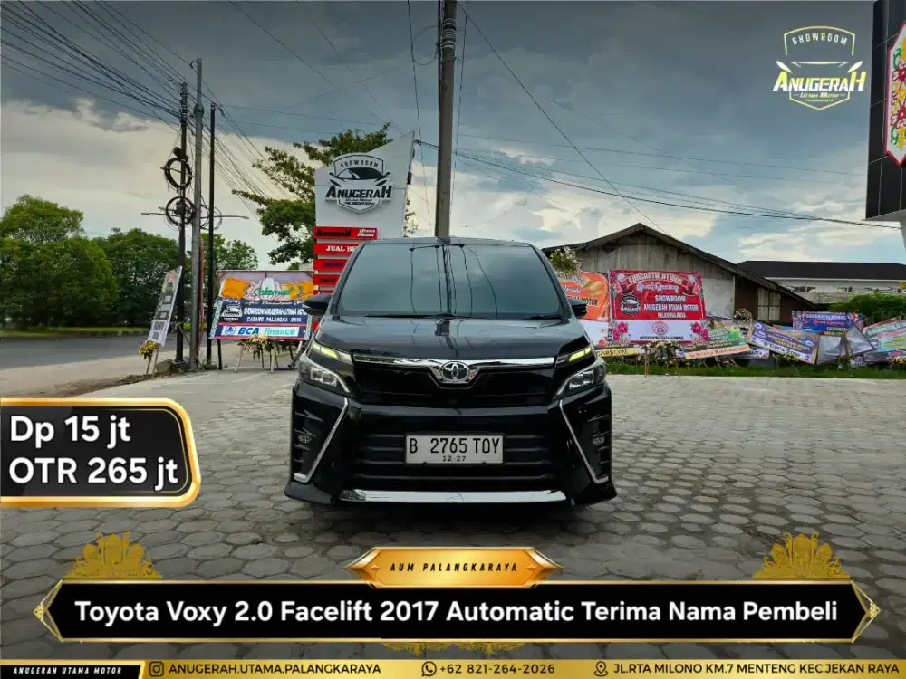 Dp 15jt Toyota Voxy 2.0 AT 2017 Terima Nama Pembeli