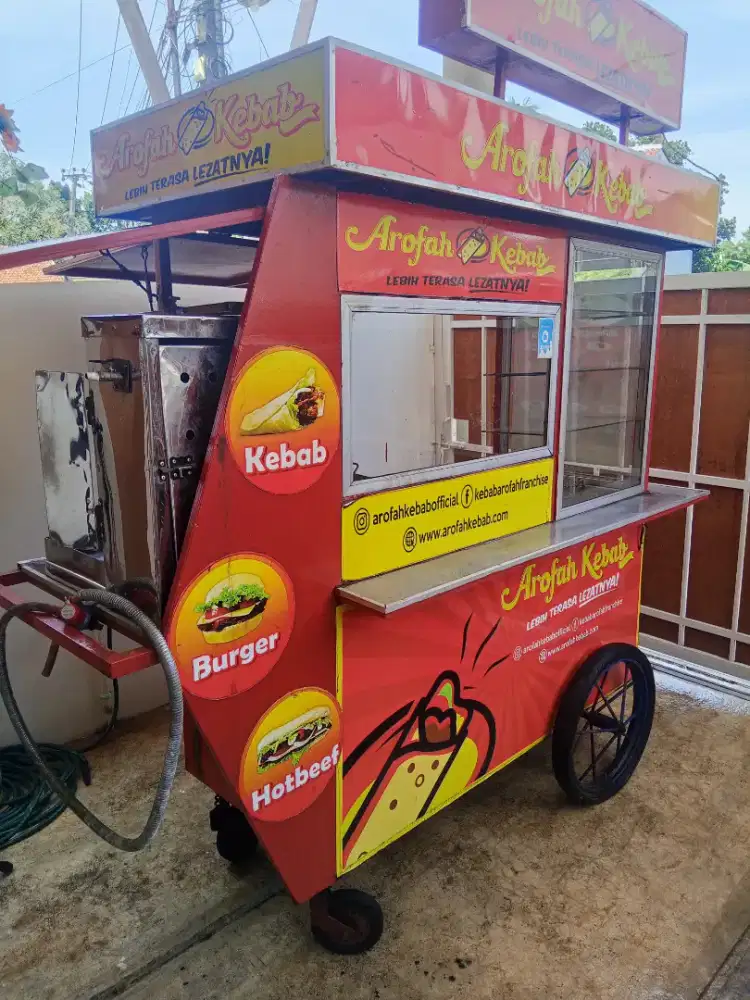 perlengkapan usaha kebab bekas frenchise lengkap fullset