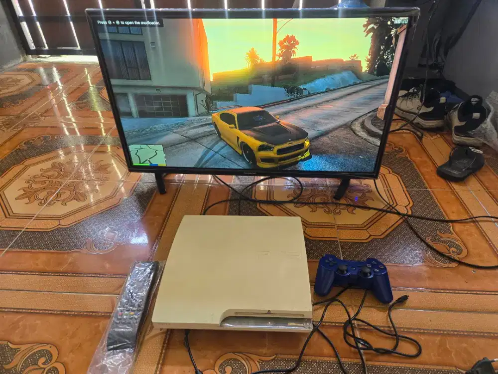 PS3 PS 3 PLAYSTATION 3 SLIM SERI 25 320GB FULLSET + TV 32INC BISA TT