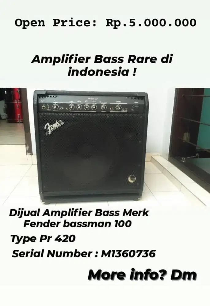 Amplifier bassman 100 merk fender