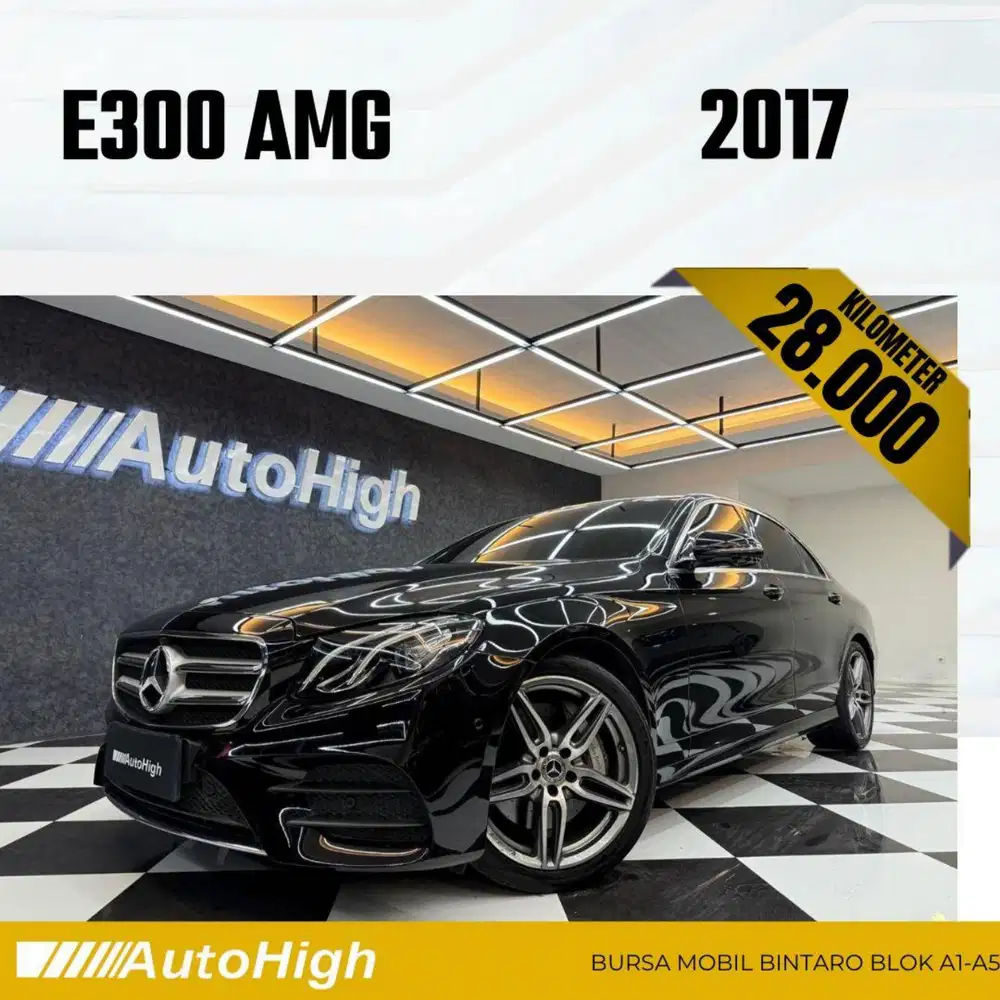 DP10% [Km28.000] E300 AMG 2017 Black Reg 2018 #AUTOHIGH