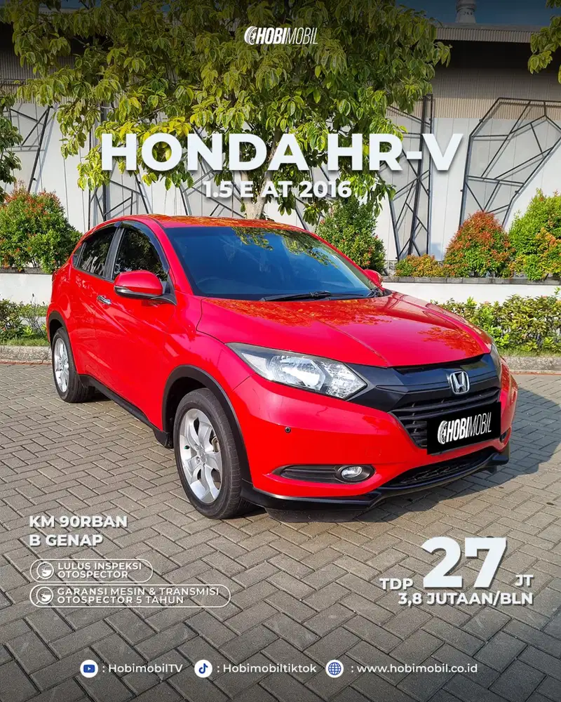Honda hrv e at 2016 garansi mesin transmisi 5th