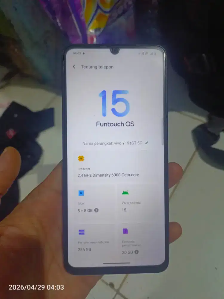 VIVOseriY19SversiGT 5G ram 8GB rom 256GB