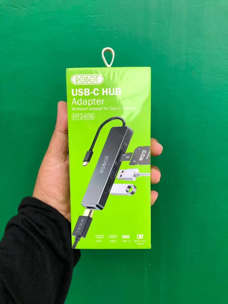 Robot HT240S Type-C HUB 5 in 1 Adapter