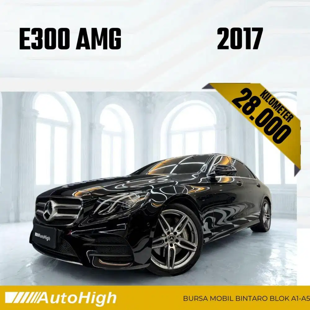 DP10% [Km28.000] E300 AMG 2017 Black Reg 2018 #AUTOHIGH