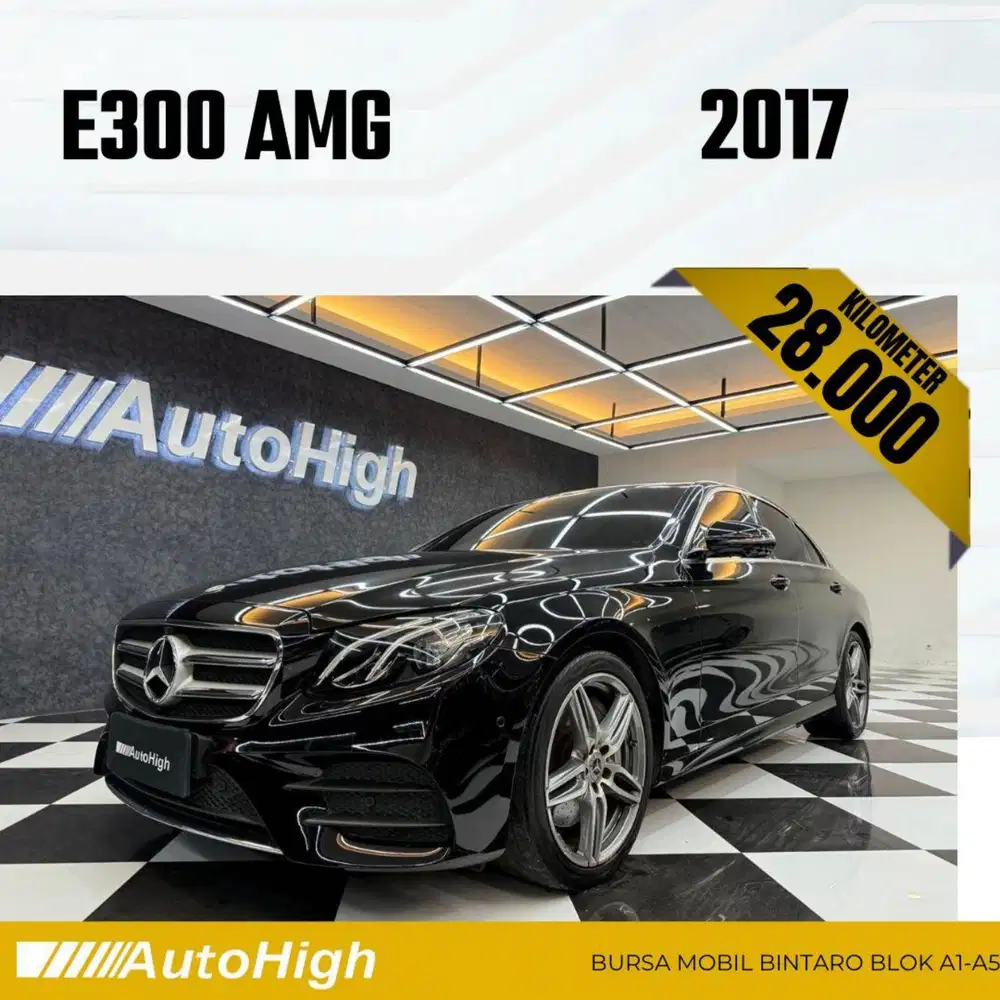 DP10% [Km28.000] E300 AMG 2017 Black Reg 2019 #AUTOHIGH