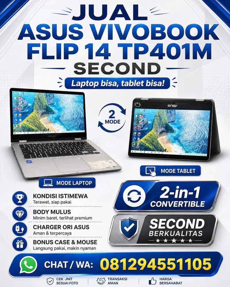 Laptop asus istimewa