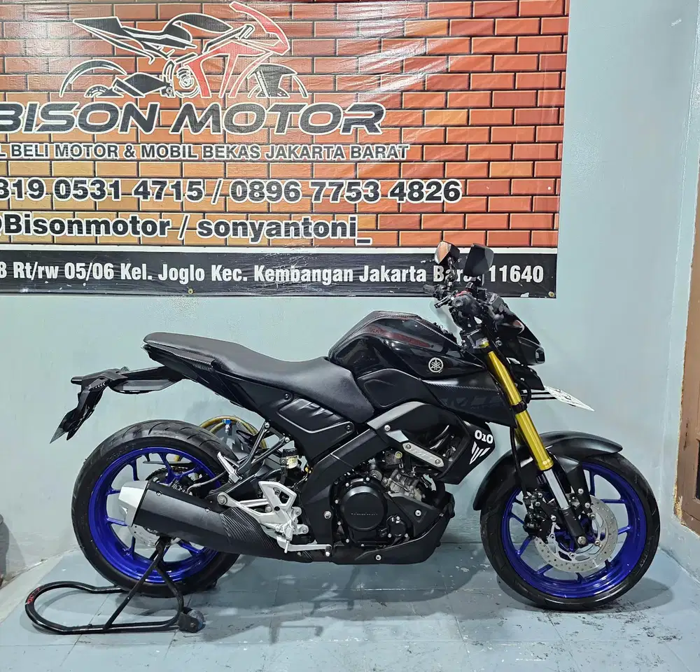MEWAH ! YAMAHA MT15 MT 15 155 VVA USD GOLD TAHUN 2019 HITAM GLOSSY
