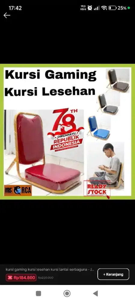 kursi lesehan bekas rental