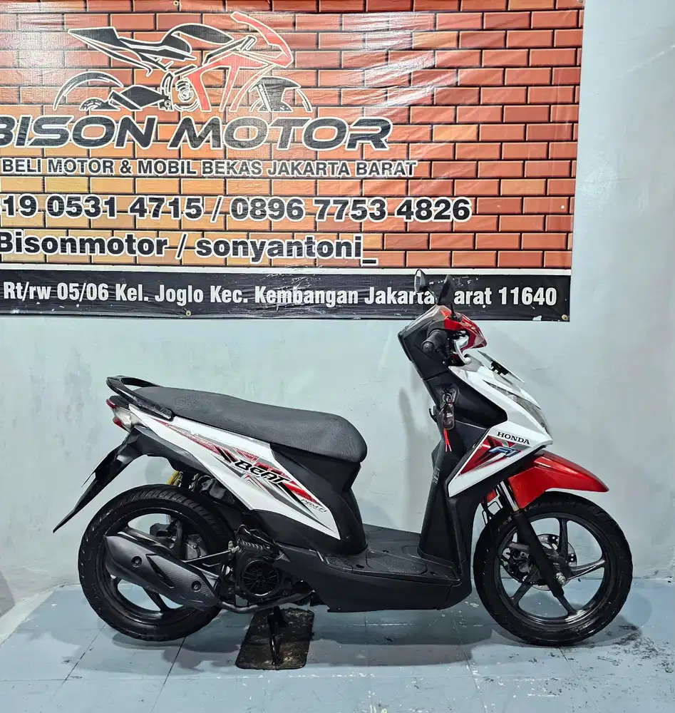 MEWAH ! HONDA BEAT CBS ISS ESP 110 TAHUN 2015 MERAH PUTIH