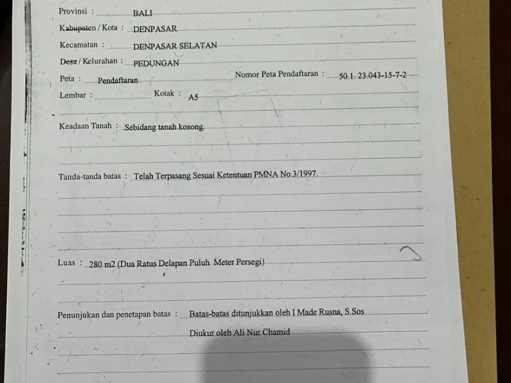 JUAL TANAH BAGUS PUSAT KOTA