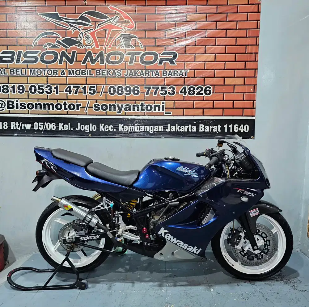 MODIF HEDON ! KAWASAKI NINJA RR OLD KRR 2 TAK TAHUN 2011 BIRU NAVY