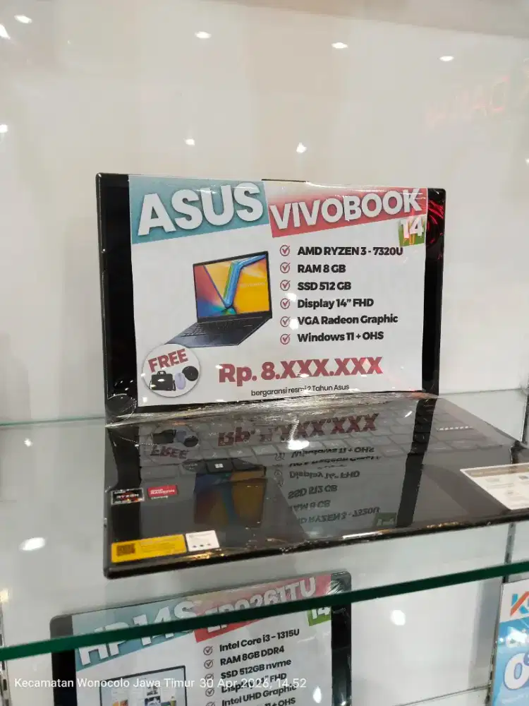LAPTOP ASUSU CICILAN RIGAN