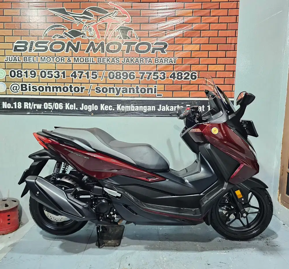 MEWAH ! HONDA FORZA 250 ABS ISS KEYLESS POWER VISOR 2024 MERAH TEBRARU