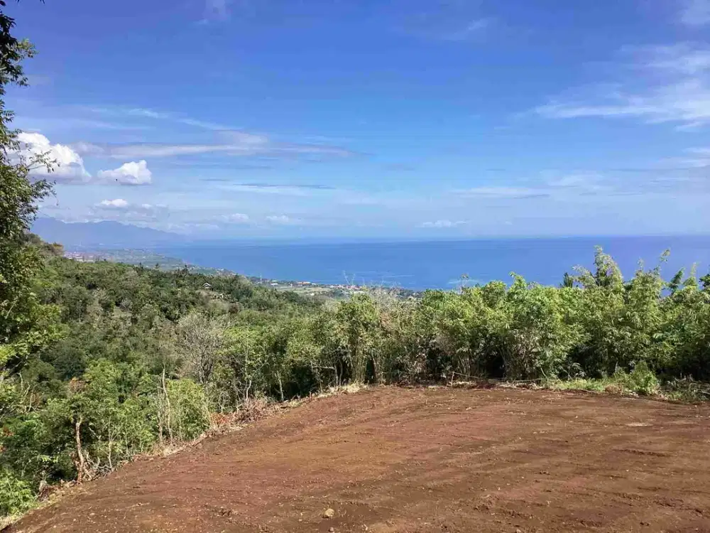 premium land For sale  with ocean view 180 degrees on good Aspal road