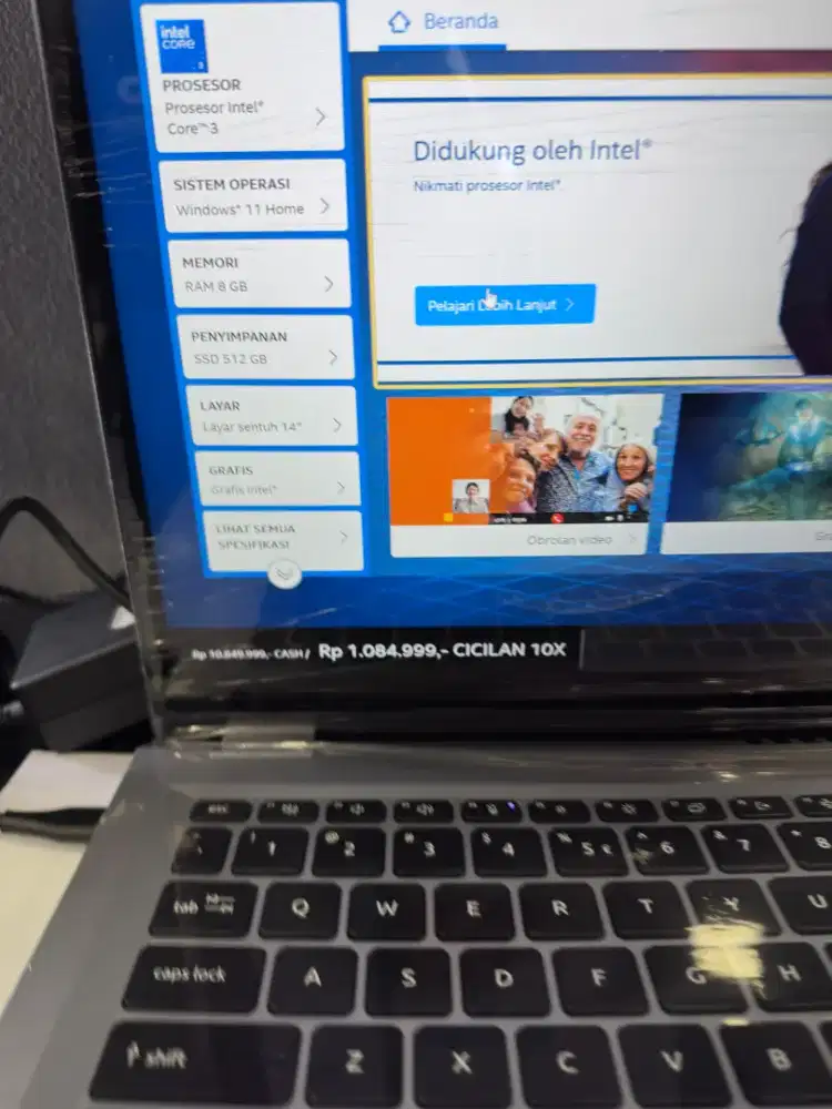 LAPTOP ACER ASPIRE SPIN 14 CORE 3 DENGAN CICILAN HOME CREDIT