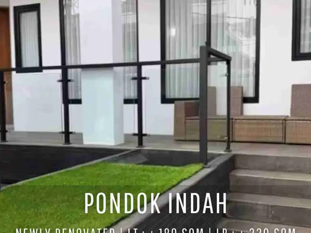 For Rent! Newly Renovated Minimalist House in Pondok Indah Fully Furnished & Move-in Ready