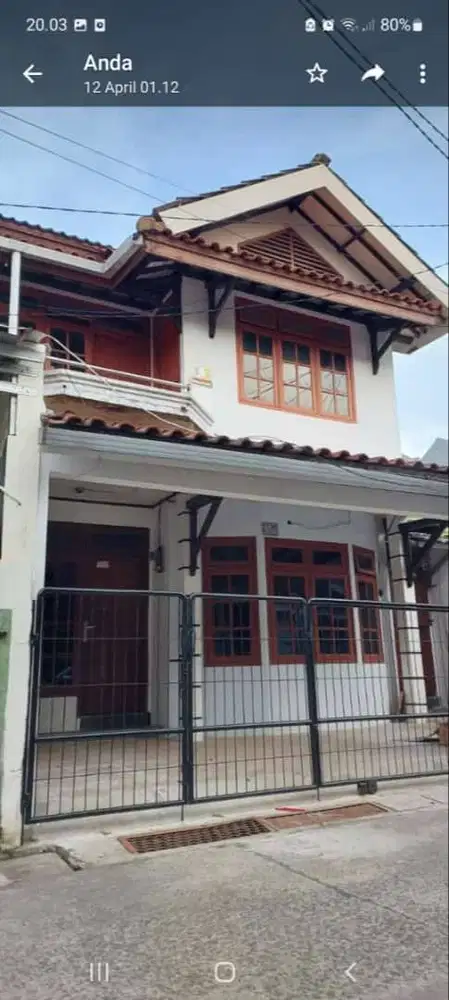 Rumah dikontrakan daerah Bekasi Timur