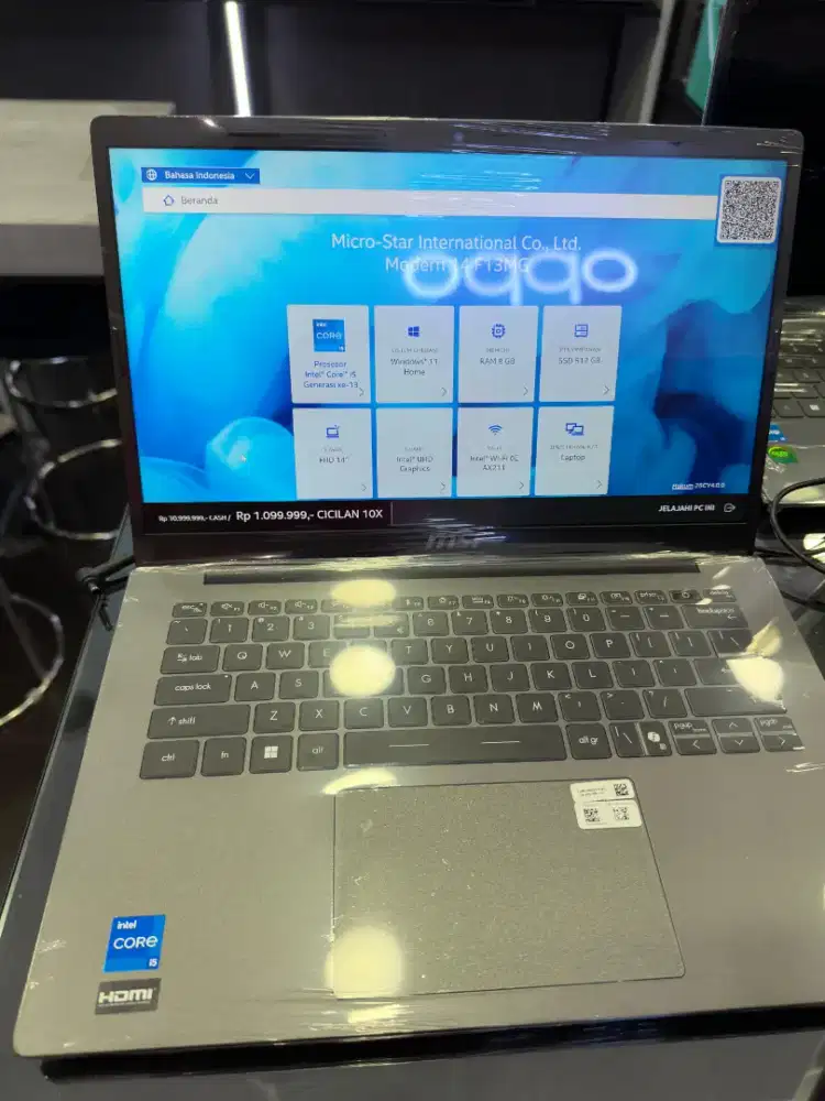 LAPTOP MSI MODERN CORE 5 DENGAN CICILAN HOME CREDIT